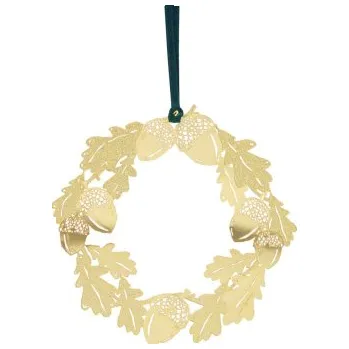 Závěsná dekorace Oak Wreath Gold