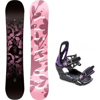 Snowboard Gravity Empire 25/26 dámský snowboard + Raven S230 Black/violet vázání 155 cm + S/M (EU 37-42) + DÁREK + Doprava ZDARMA