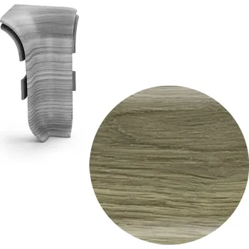 Podlahová lišta SALAG AP28 vnitřní růžek k liště NGF56, PVC flexibilní dub šedý, 56 mm, 1 ks