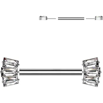 Piercing Šperky4U Piercing do bradavky TITAN - PUSH IN - TIT1409-C