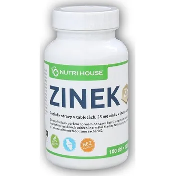 Nutri House Zinek 25mg 100 tablet
