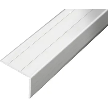 Stavební profil ACARA AP5 schodová lišta samolepící B, hliník+fólie bílá popelavá, v: 20 mm, š: 25 mm, d: 0,9 m AAHAF B252620-SK/0,9/T2
