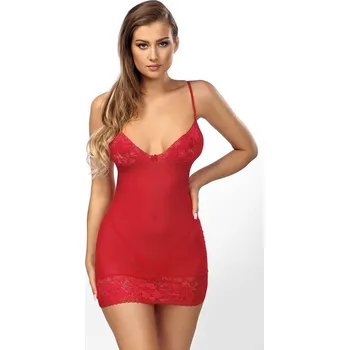 Dámská erotická košilka Jemná košilka Vanessa - Anais červená L/XL