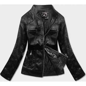 Černá bunda ramoneska se stojáčkem (11Z8010) odstíny černé S (36)