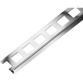 ukončovací lišta ACARA SP1 ukončovací lišta L, nerez AISI 430 V2A lesk, 8 mm, 2,5 m AAEL 80/AISI 430