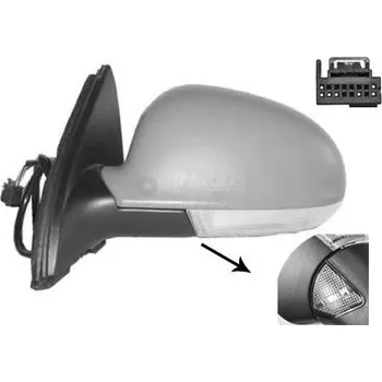 Auto zrcátko Vnější zpětné zrcátko VAN WEZEL 5886818