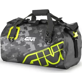 Motodoplněk GIVI EA115CM vodotěsná taška GIVI, kamufláž šedá, objem 40 l., rolovací uzávěr, upínací oka