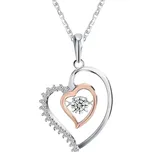 Majya Stříbrný řetízek s přívěskem LOVELY HEART Ag/; ≤2,70 g 11279