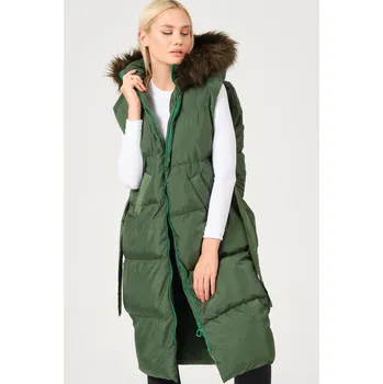 Z6744 DEWBERRY WOMEN&#039;S VEST-STRAIGHT NAFTI dewberry zelená 3029906