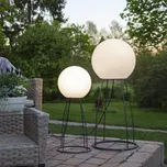 STAR TRADING Lampa na terasu Mallorca 70 cm černá/bílá plast/kov - Délka kabelu 300 cm černá, bílá 1 x 23 W - Doprava zdarma