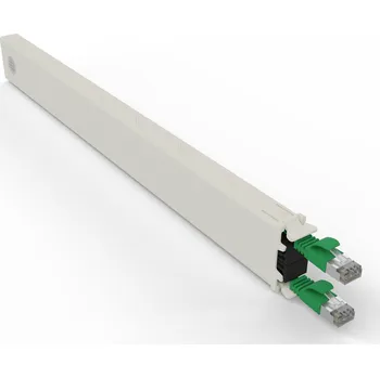 Síťový kabel CONEX8STPGR PATCHBOX.ONE Cat.6a kazeta (STP, Green, 0.8m / 8RU)