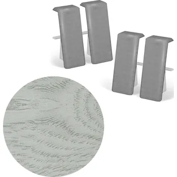 Podlahová lišta ACARA AP34 spojka k liště TYP 13, PVC Dub white, 4 ks M13-AMSP005