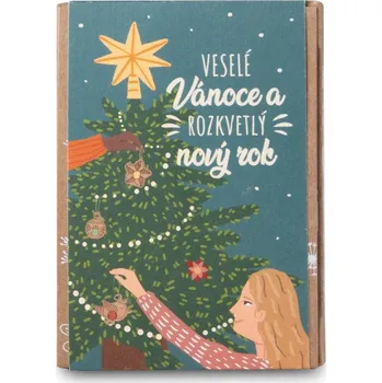 Kosmetická sada Blossombs Semínkové bomby - Dárková sada mini - Veselé Vánoce (4 ks)