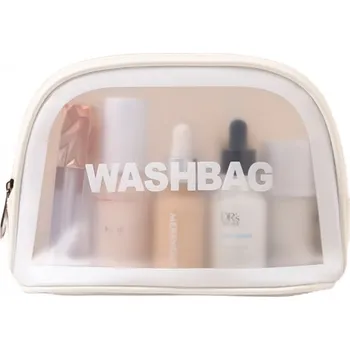 Flamenco Mystique Rozkládací toaletní taška pro ženy, černá s geometrickými vzory, měkký neklouzavý materiál, 20x9x14 cm