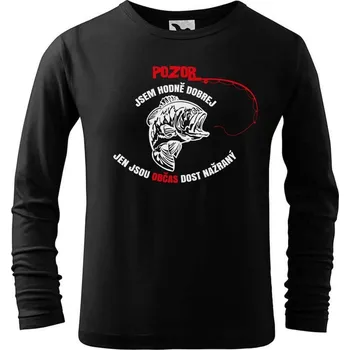 Chlapecké tričko DOBRÝ TRIKO Dětské triko Hodně dobrej rybář Velikost: 158/12 let, Barva: Černá