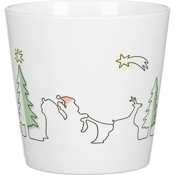 Obal na květináč Obal 778 Santas Ride lesk 14 /VÁNOCE DOPRODEJ/ - 6 ks