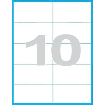 Samolepící etiketa Etikety MP print samolepící A4, 105x57 mm, 10ks/arch, 100 archů, reflexní zelené