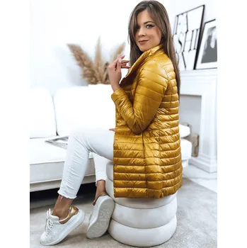 Dámská softshellová bunda Oboustranný dámský prošívaný kabát KATIE žlutý TY3546 Barva: Žlutá, Velikost: M