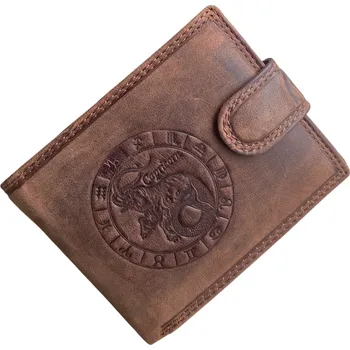 Peněženka PRAGATI Pánská kožená peněženka se znamením Kozoroh