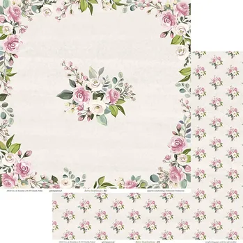Umělecký papír Kreativní papír na scrapbooking - 305 x 305 mm, 200 g/m2, růže, 5 listů