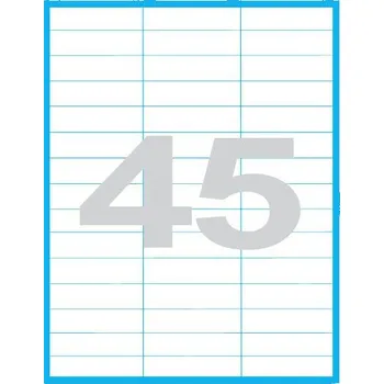 Samolepící etiketa Etikety MP print samolepící A4, 70x20 mm, 45ks/arch, 100 archů, reflexní červené