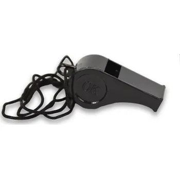 Dětská plastová píšťalka černá