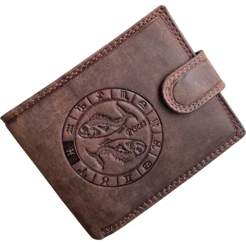 Peněženka PRAGATI pánská kožená peněženka se znamením ryba