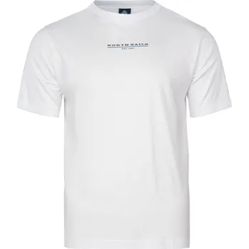 Pánské tričko Pánské Tričko s krátkým rukávem NORTH SAILS SS T-SHIRT WITH GRAPHIC 692839-0101 – Bílá XL