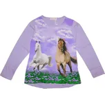 Dívčí tričko dl.r. Kugo DT9361 fialové