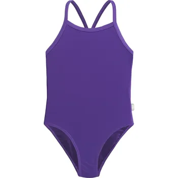 Dívčí plavky Dětské Jednodílné plavky AQUAWAVE TRIANGULO KIDS M000246325 – Fialová 128