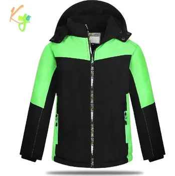 Chlapecké oblečení Dětská zimní bunda Kugo BU617 černá / zelená