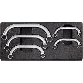 Sada nářadí Sada zahnutých očkových klíčů HONITON (5ks) HONITON 10-22 mm