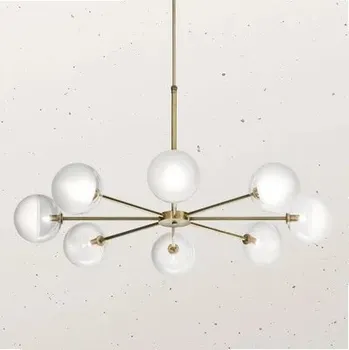 Il Fanale Molecola 275.08 designový závěsný lustr z mosazi 8xG9 Il Fanale Barevná úprava: přírodní mosaz