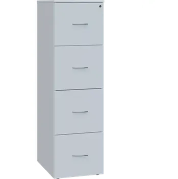 Kartotéka NXKA 44 kartotéka, 4-zásuvková, s centrálním zámkem, 1450x430x580, bílá