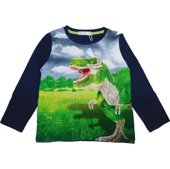 Chlapecké oblečení Chlapecké tričko dl.r. Kugo DT9363 tmavě modré