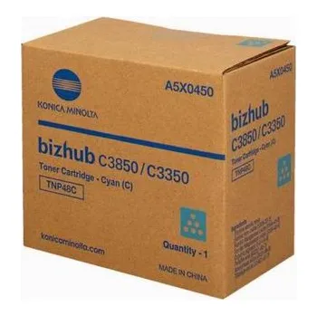 Toner Konica Minolta TNP-48C, Bizhub C3350, C3850, cyan, A5X0450, originál