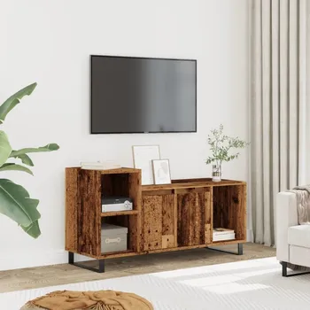 Televizní stolek vidaXL TV skříňka 100x35x55 cm kompozitní dřevo [831326] Barva: Staré dřevo