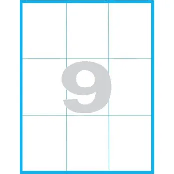 Samolepící etiketa Etikety MP print samolepící A4, 70x99 mm, 9ks/arch, 100 archů, reflexní růžové