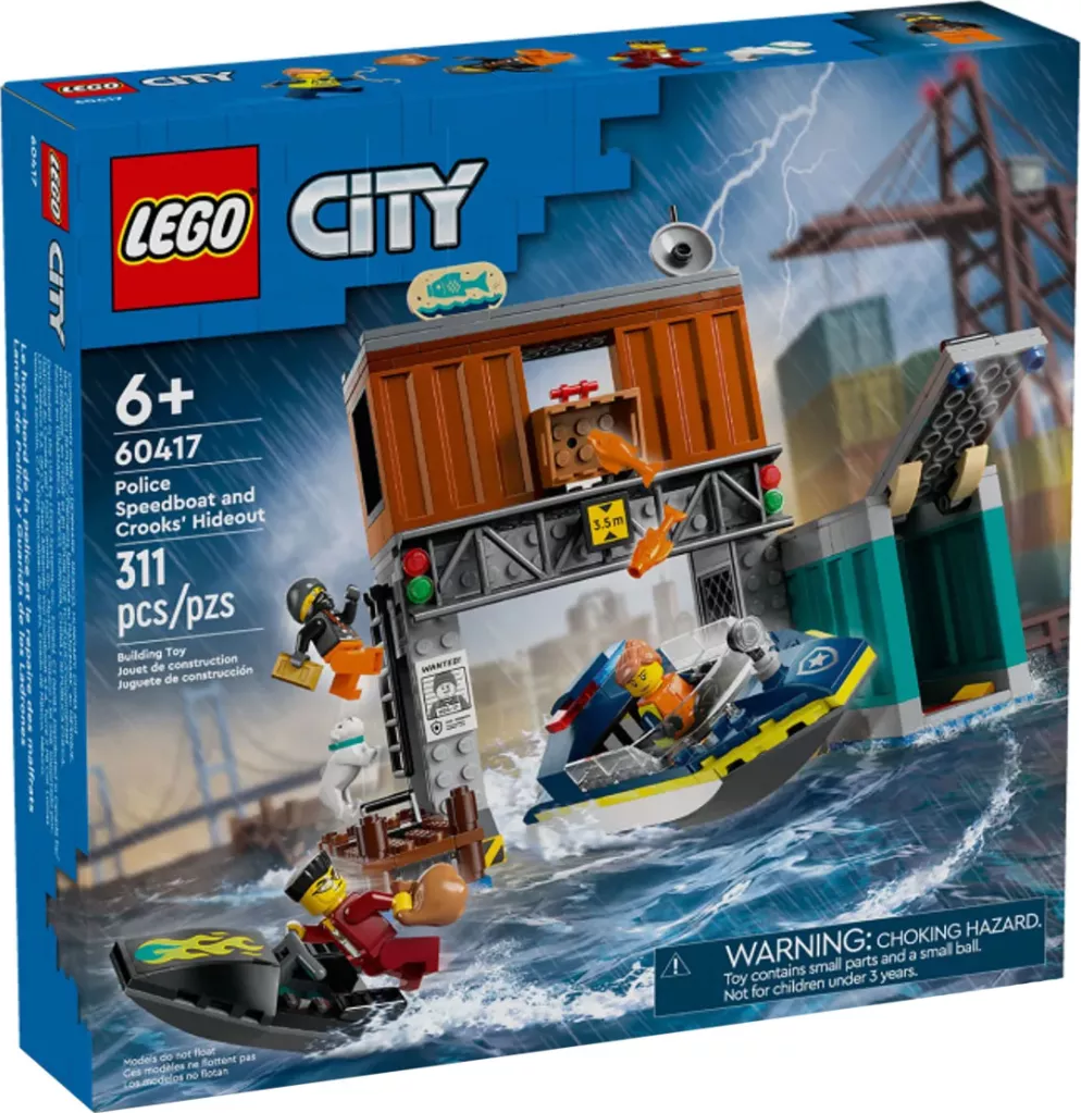 LEGO City 60417 Policejní rychlý motorový člun a úkryt zločinců od 658 Kč -  Zbozi.cz