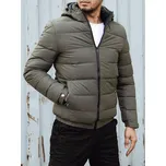 Pánská zimní bunda prošívaná s kapucí TX4844 Barva: Zelená, Velikost: M