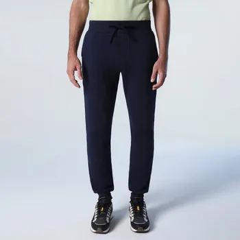 Pánské kalhoty Pánské Kalhoty NORTH SAILS LONG SWEATPANTS WITH LOGO 672985-0802 – Tmavě modrá L