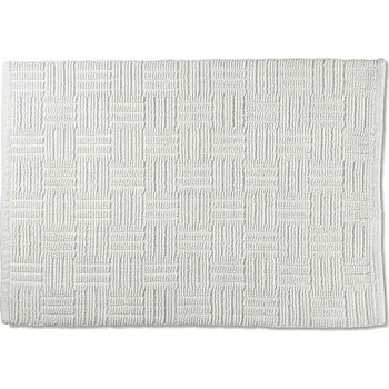 Protiskluzová podložka Kela Koupelnová předložka Leana 80x50 cm bavlna bílá KL-23526