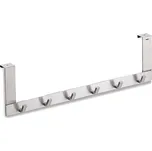 Kela Dveřní věšák 6 háčků Colgar nerez matná stříbrná 46,0x13,0x2,5cm KL-22229