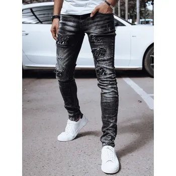 Pánské džíny Pánské riflové kalhoty džíny UX4328 Barva: Černá, Velikost: 34/48