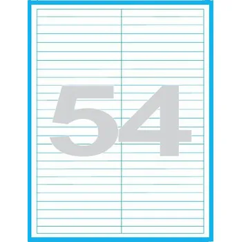 Samolepící etiketa Etikety MP print samolepící A4, 97x11 mm, 54ks/arch, 100 archů, reflexní růžové