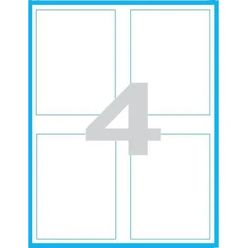Speciální papír Etikety MP print samolepící A4, 90x120 mm, 4ks/arch, 100 archů, reflexní zelené