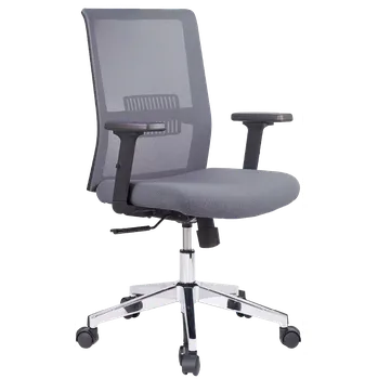 DAREN CR 2 kancelářská židle, kříž chrom, šedá