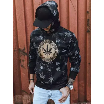Pánská mikina pánská mikina s kapucí a potiskem BX5323 Barva: Černá, Velikost: 2XL
