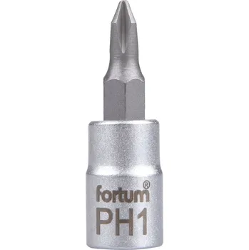 Zástrčná hlavice PZ 1/4" FORTUM CrV/S2 Dostupné varianty: Zástrčná hlavice PH 1/4" FORTUM CrV/S2 PH 2