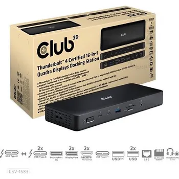 Příslušenství pro notebook Club 3D Club3D Dokovací stanice USB-C 16v1
